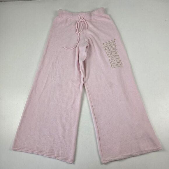 Paul Tazewell Light Pink Sweater Rib Bottom Flare Pants WICKED Oversized Sz 2XS - Picture 2 of 14